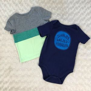 Cat & Jack Baby Boy Tops Bundle Smiles All Around
